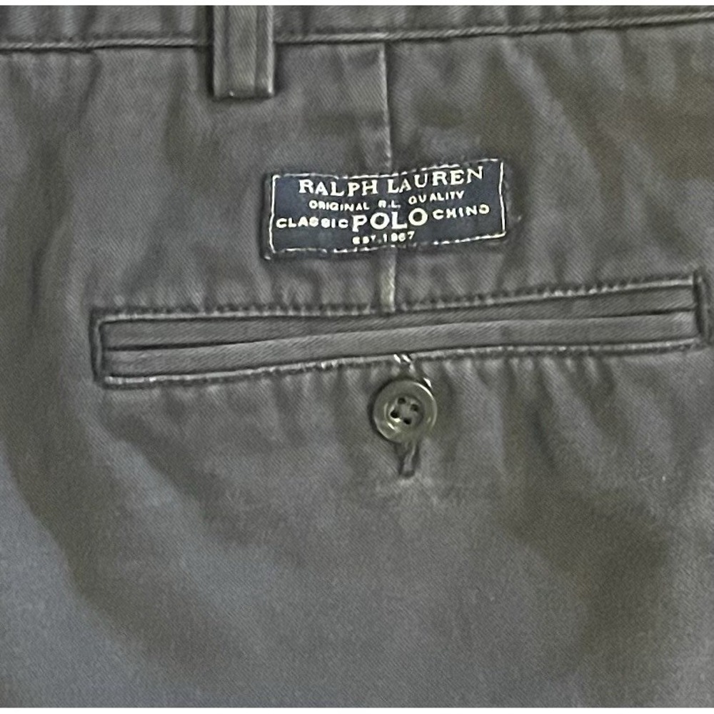 Polo Ralph Lauren Prospect Shorts Mens 40 Navy Chino Flat Front Classic Preppy - Picture 7 of 7